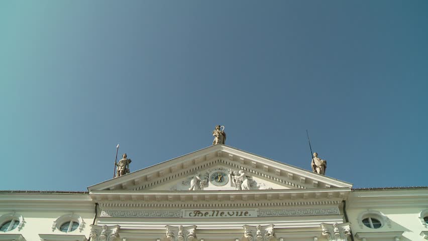 video footage of the Bellevue Palace in Berlin, Germany (Schloss Bellevue)