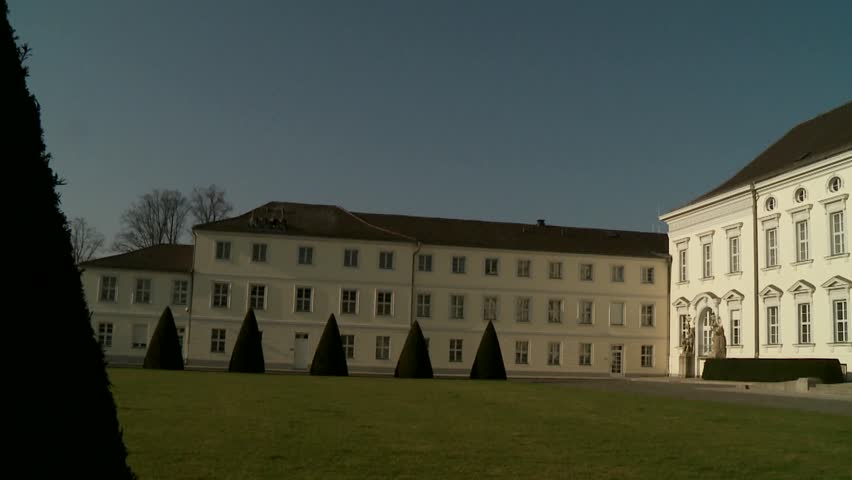 video footage of the Bellevue Palace in Berlin, Germany (Schloss Bellevue)