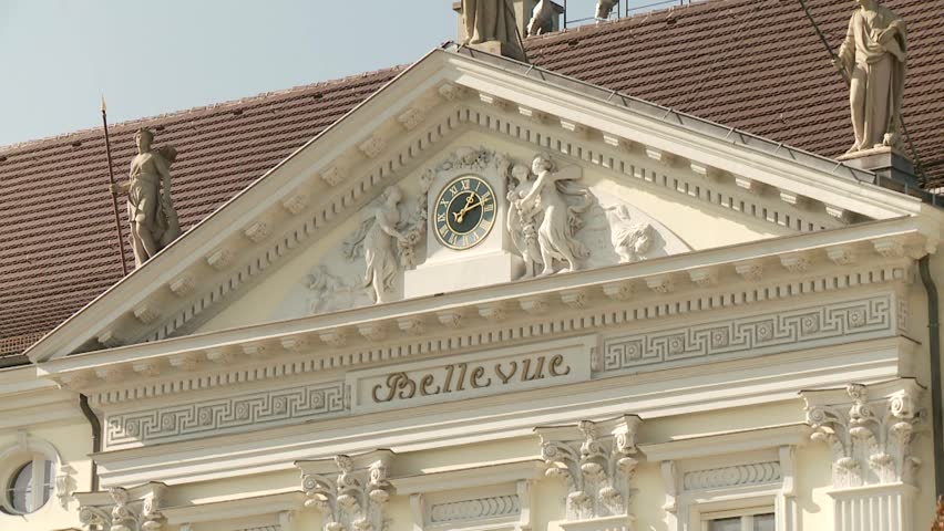 video footage of the Bellevue Palace in Berlin, Germany (Schloss Bellevue)