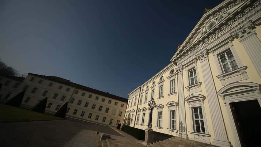 video footage of the Bellevue Palace in Berlin, Germany (Schloss Bellevue)