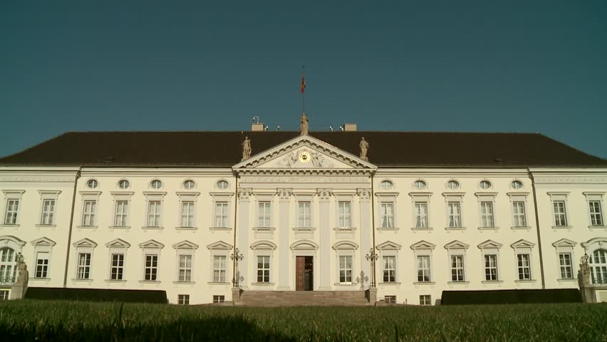 video footage of the Bellevue Palace in Berlin, Germany (Schloss Bellevue)
