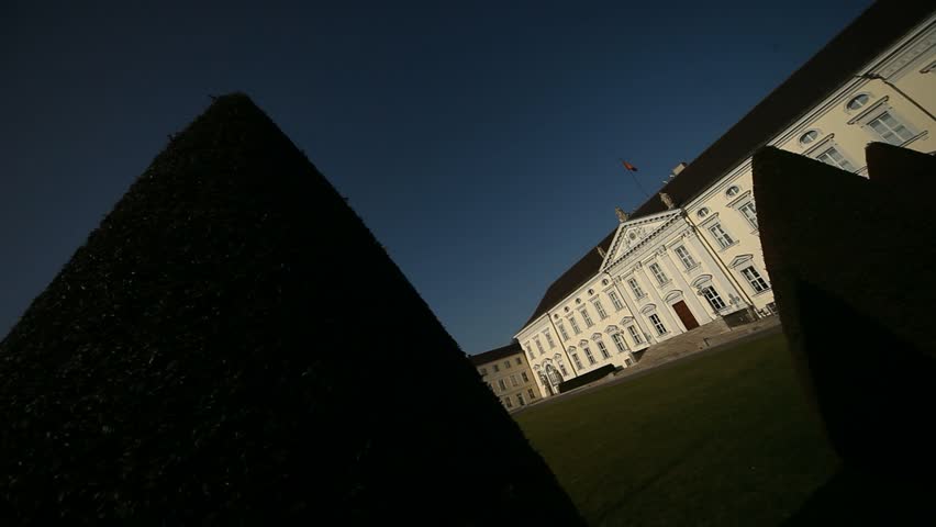 video footage of the Bellevue Palace in Berlin, Germany (Schloss Bellevue)