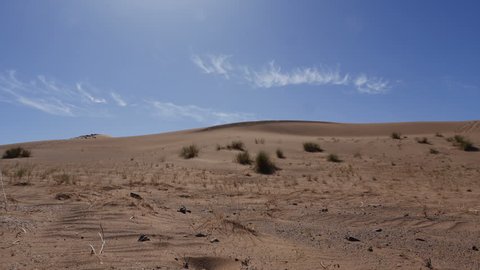 Dunes in the Sahara desert - Time lapse