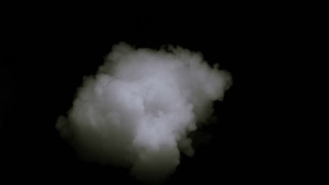High quality motion animation representing neon smoke in slow-motion, animated on a black background.
