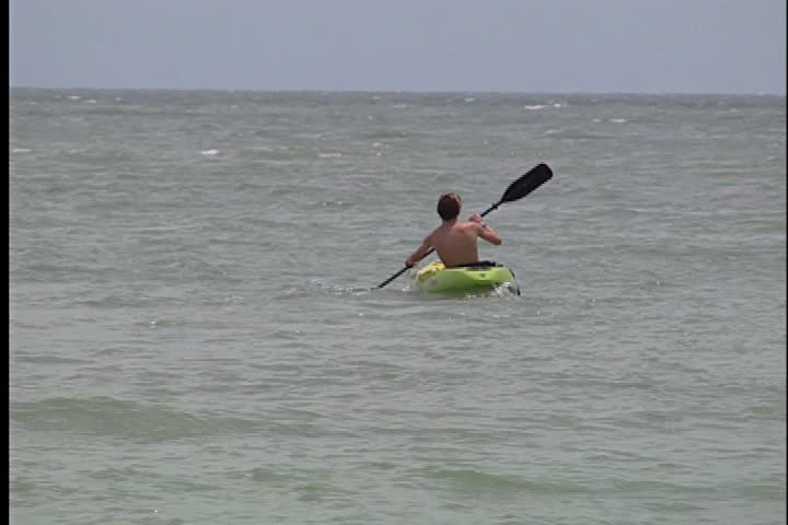 A sea kayaker
