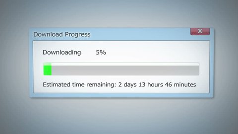 Computer Screen Progress Bar Source Code Stock Footage Video (100% ...