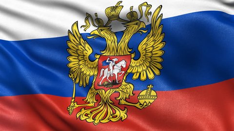Coat Arms Russia Russian Eagle National Stock Footage Video (100