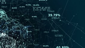 Beautiful 3d animation of the Global Digital Network Growing with Numbers Flying. Business Concept. Looped. HD 1080. - Powered by Shutterstock - Get 15% off with code: PIKWIZARD15