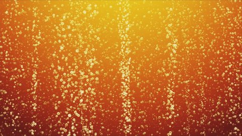 Orange juice bubbles - loop background
