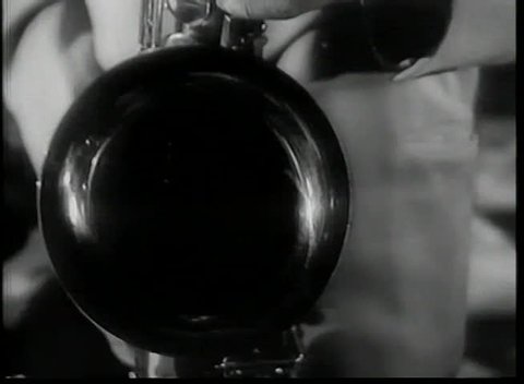 Close-up of man playing saxophone Stock Video