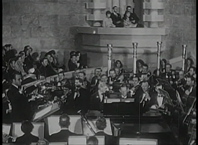 Orchestra performing