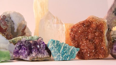 Close up of semi-precious stones