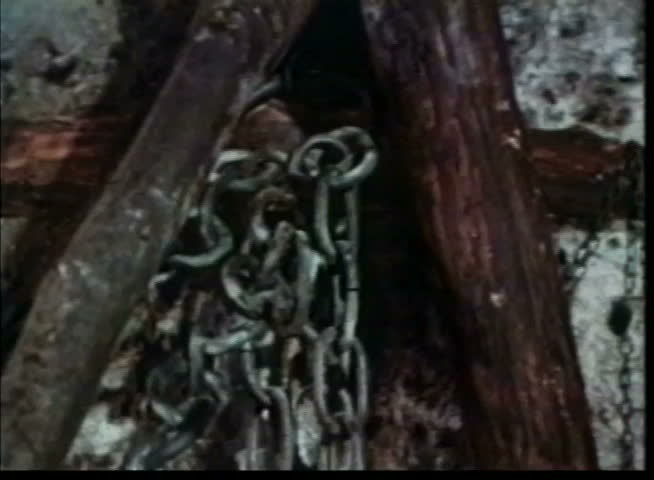 Close-up of breaking chains