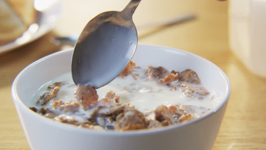 Muesli mixed with a Spoon | Shutterstock HD Video #21104380