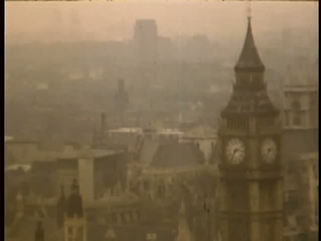 Big Ben and statue of Winston Churchill in London