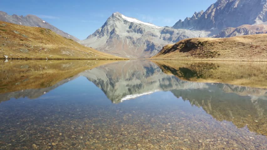 Reflections on the lake Cornet