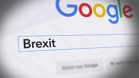 USA-Popular searches in 2015 Google Search Engine - Search For Brexit
Monitor with reflection hands typing a search on google