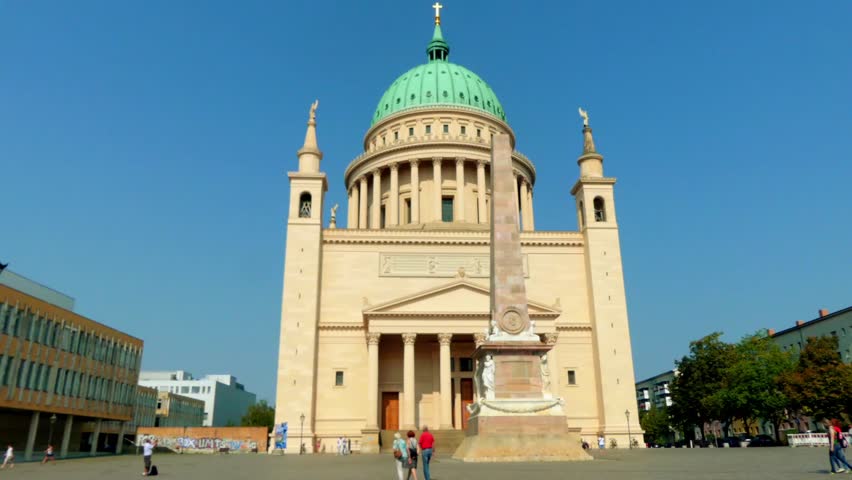 St. Nicholas Church in Potsdam is an Evangelical Lutheran church on Old Market Square (Alter Markt), Germany. Central plan building in Classicist style was built to plans by Karl Friedrich Schinkel.