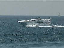 Motor yacht at sea, clip 4