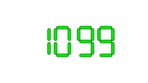 Digital Timer 1 Minute Electronic Stopwatch Stock Vector (Royalty Free ...