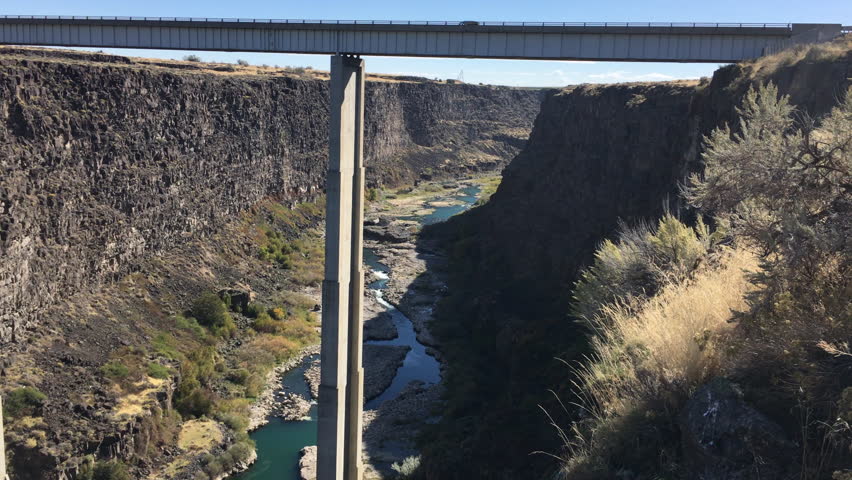 Concrete Deck Girder Bridge over Snake River Canyon 