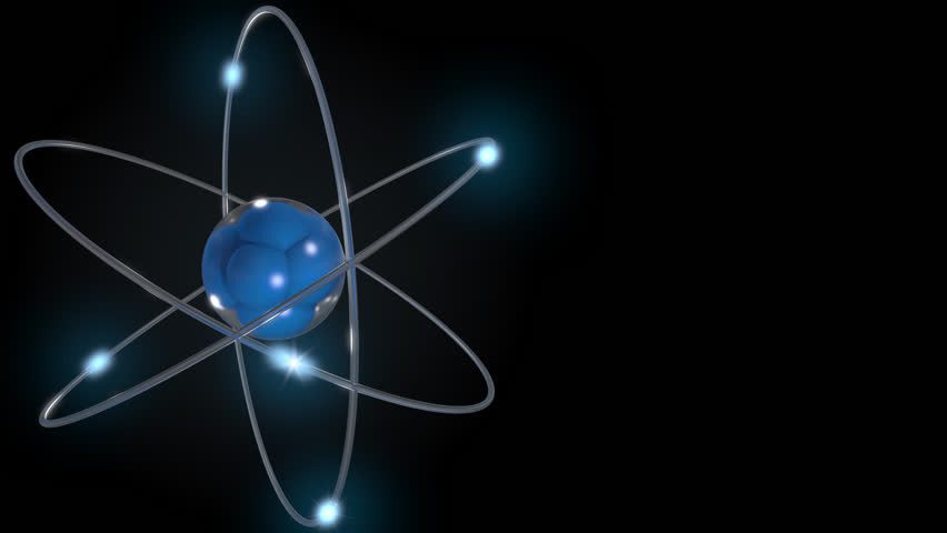 blue stylized atom electrons Stock Footage Video (100% Royalty-free ...