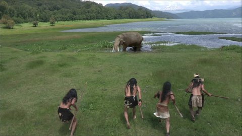 Mammoth baby hunted by humans