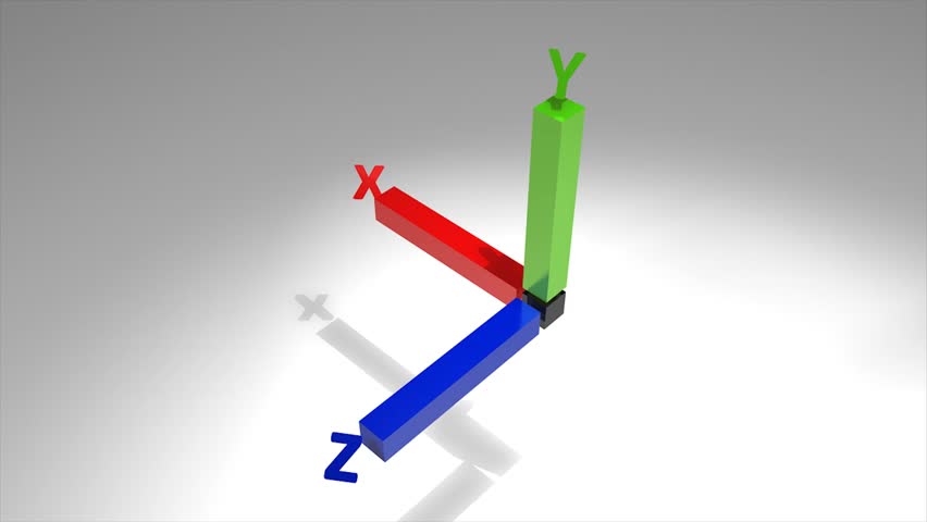 concept animation, 3d axis.
