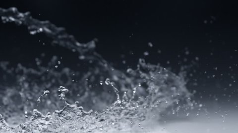Super slow-motion stream of water