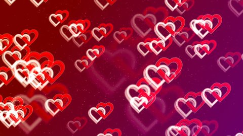 heart animation seamless loop pattern pastel Stock Footage Video (100% ...