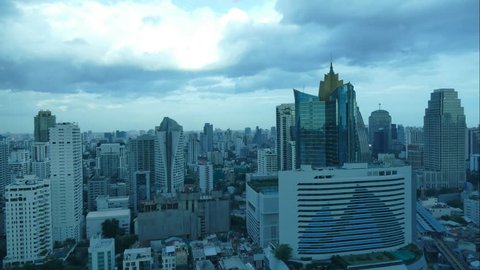 4K Time lapse Bangkok city in Thailand