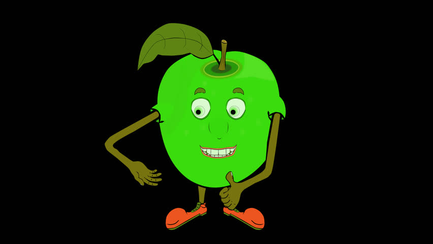 Granny Smith Apple Transparentalpha Cartoon Granny Stock Footage Video 100 Royalty Free Shutterstock
