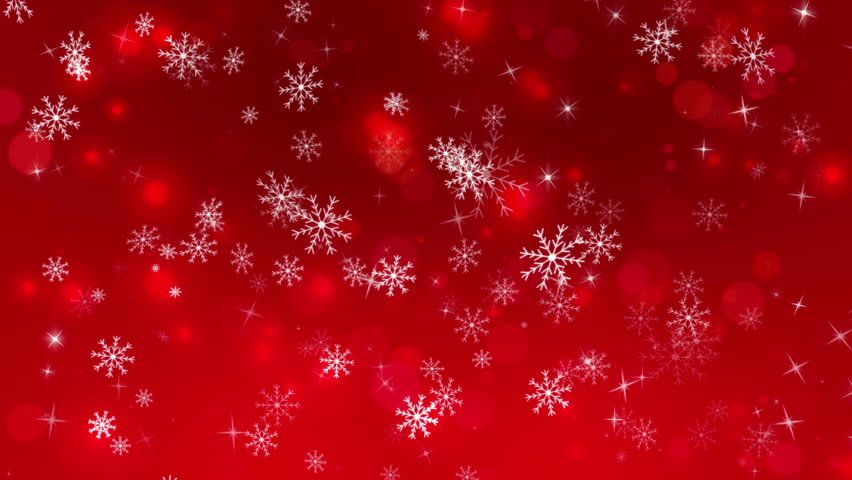 christmas red background snowflakes loop Stock Footage Video (100% ...