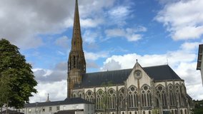 Chapel Of The Convent Of The Daughters Of Wisdom in Saint-Laurent-sur-Sevre in the department of Vendee in the Pays de la Loire region in France. 
Small  village which was visited by Pope John Paul II - Powered by Shutterstock - Get 15% off with code: PIKWIZARD15