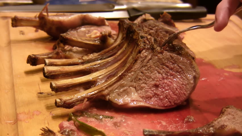 Rack Of Lamb Chops Hd Stock Footage Video 100 Royalty Free 2127848 Shutterstock