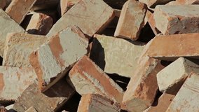 Pile of bricks / Dolly shot 