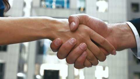 Businessmans Handshake Successful Businessmen Handshaking 库存影片视频 100 免版税 Shutterstock