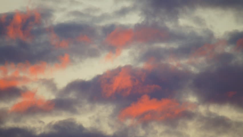 Red clouds at sunrise