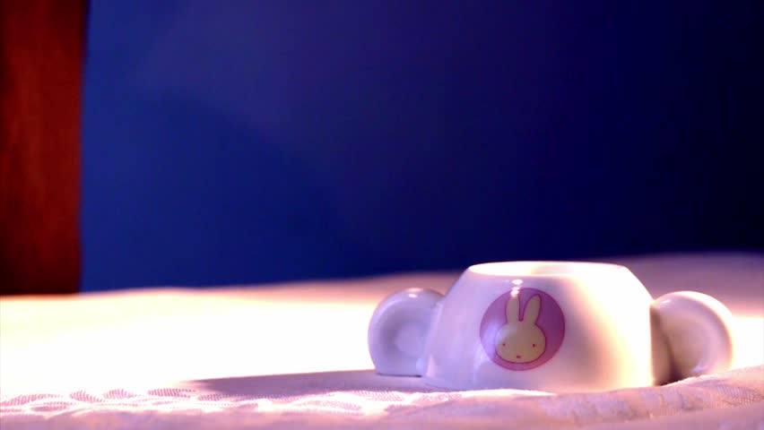 Kid is playing  Easter egg (close-up)