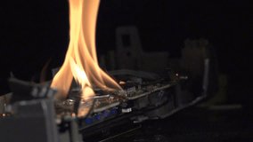 Circuit Board on Fire in Slow Motion - Powered by Shutterstock - Get 15% off with code: PIKWIZARD15