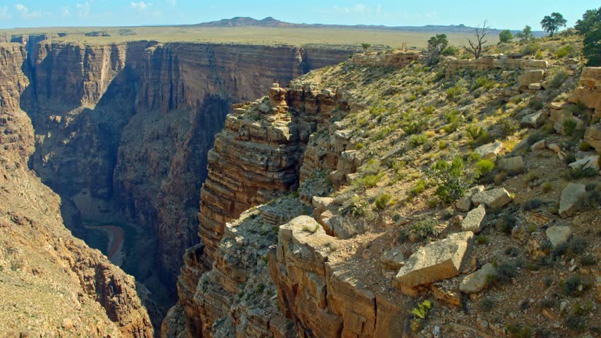 Colorado river canyon cliff