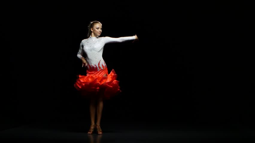 Girl Dancing Cha-cha-cha in a 스톡 동영상 비디오(100% 로열티 프리) 21377020 | Shutterstock