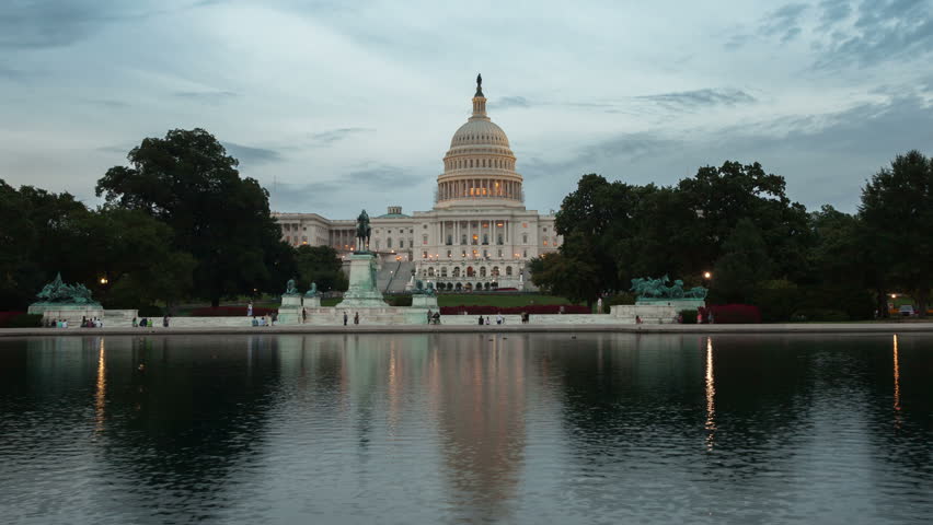 US Capitol Building timelapse, Washington DC.