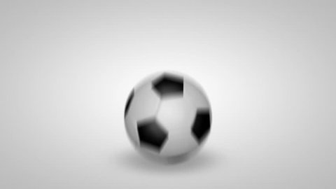3D soccer ball bouncing with alpha channel