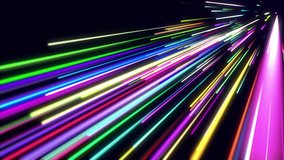 Colorful light streaks. Abstract motion background. Loop ready animation. This clip is available in multiple other color options - check my portfolio.