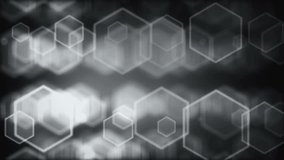 Abstract light bokeh with hexagonal shape. Loop ready animation. This clip is available in multiple other color options - check my portfolio.