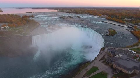 Aerial footage tour Niagara Falls 4k