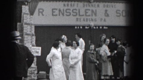 READING, PENNSYLVANIA 1938: kraft dinner drive, r. ensslen & sons, reading, pa