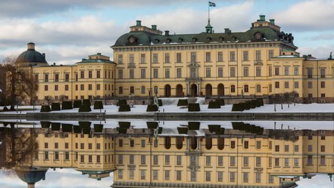 Time lapse of Drottningholm Palace outside of Stockholm, Sweden. 