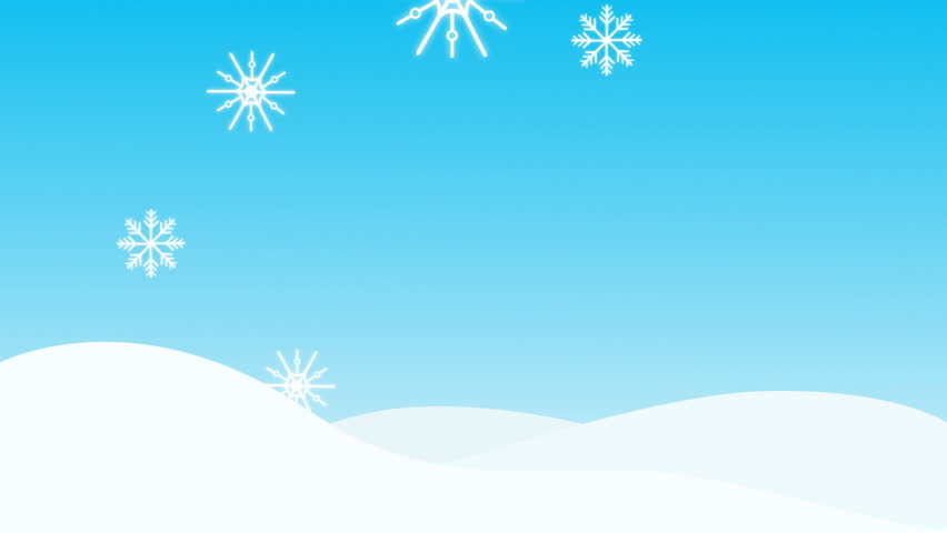 Snow fall winter background. Seamless loopable. HD 1080.